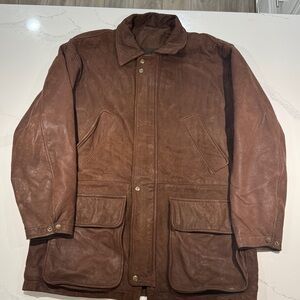 COACH Men’s Brown Leather Jacket